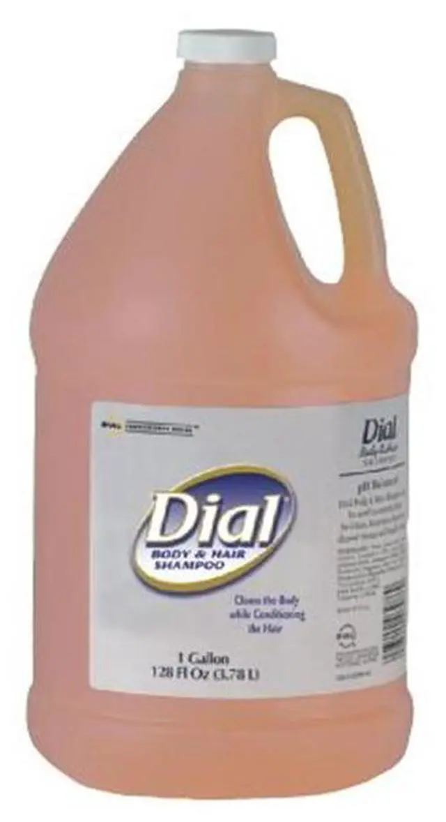 Alt view image 2 of 10 - Body and Hair Shampoo, 1-gal Bottle, Gender-Neutral Peach Scent