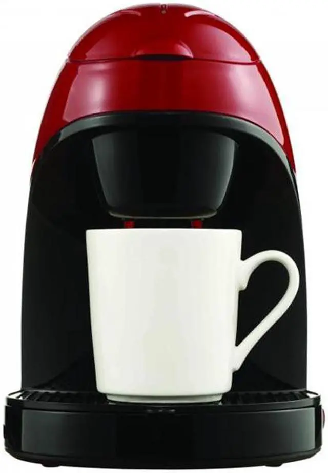 Alt view image 2 of 2 - Brentwood Appliances TS-112R Single-Serve Coffee Maker with Mug (Red)