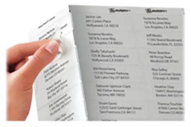 Alt view image 8 of 20 - Easy Peel Mailing Labels For Laser Printers, 1/2 X 1-3/4, Clear, 800/P