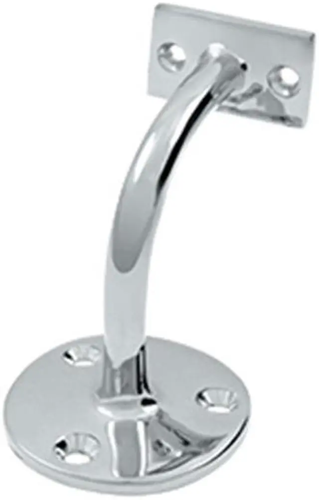 Main image of Deltana HRC175U26 3.18 in. Projection Light Duty Hand Rail Brackets, Bright Chrome - Solid