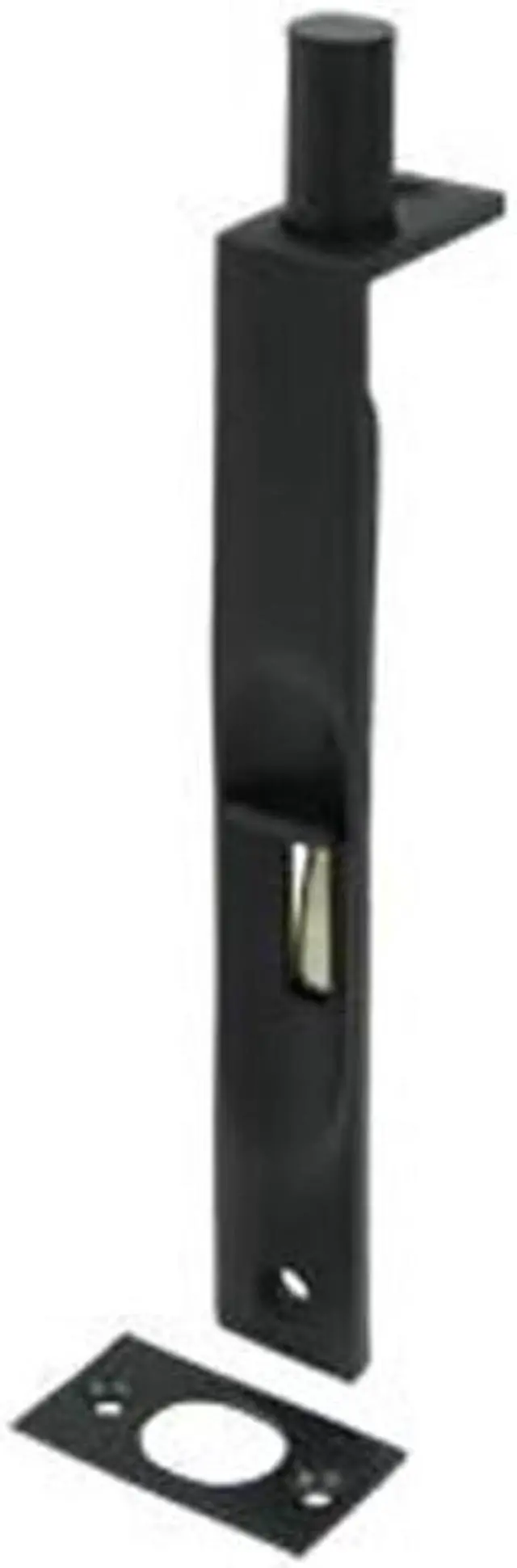 Main image of Deltana 6FBS19 6 in. Heavy Duty Square Flush Bolt, Black - Solid