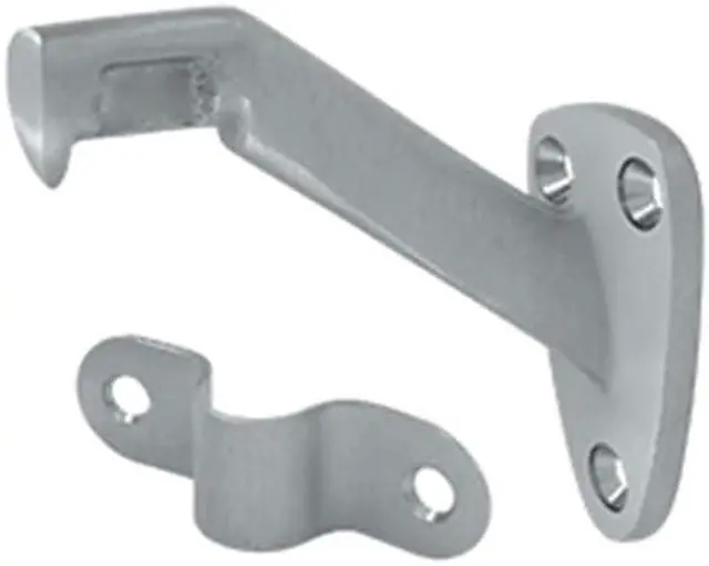 Main image of Deltana HRB325U26D 3.31 in. Projection Hand Rail Brackets, Satin Chrome - Solid Brass - 10 Case