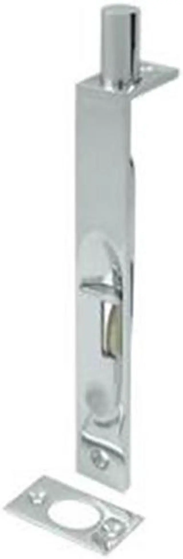 Main image of Deltana 6FBS26 6 in. Heavy Duty Square Flush Bolt, Bright Chrome - Solid