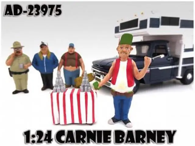 Main image of American Diorama 23975 Carnie Barney Trailer Park Figure for 1-24 Scale Diecast Model Cars