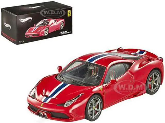 Alt view image 2 of 11 - Ferrari 458 Italia Speciale Elite Edition 1:43 Diecast Car Model by Hotwheels