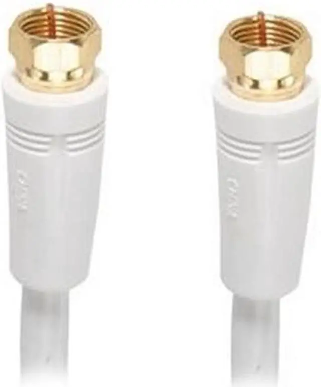 Alt view image 3 of 9 - RCA 6 Ft. White Digital RG6 Coaxial Cable VH606WHR