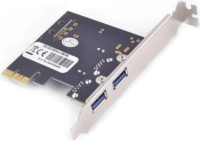 Alt view image 6 of 6 - PCI-E USB 3.0 2 Ports Card with 15-pin SATA Power Converter Renesas NEC chipset