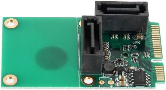 Alt view image 6 of 6 - SATA 6Gbps 2 Ports Mini PCI Express Controller Expansion Card PCI-E to SATA3.0 + 2xSATA3 With Cable