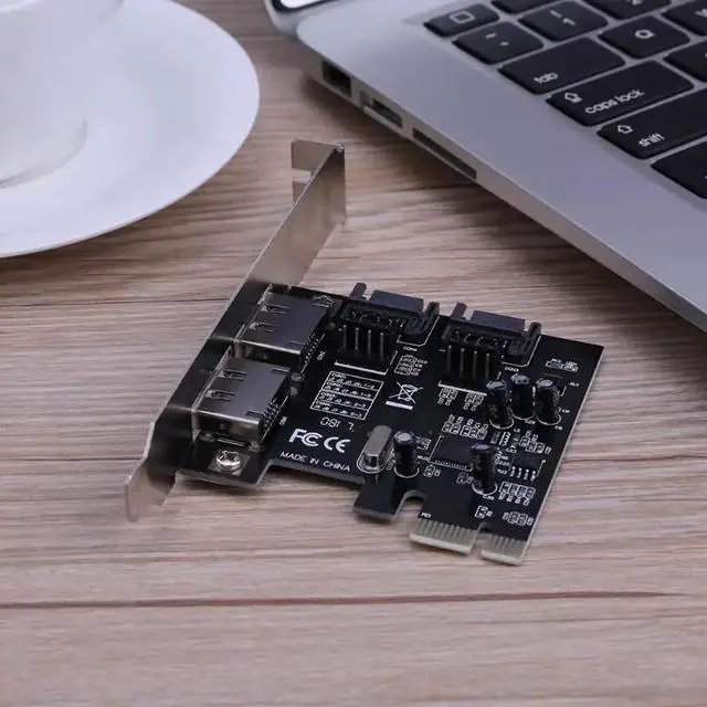 Alt view image 3 of 6 - 1pc PCI-E to SATA3.0 Expansion Card PCIE SATA3.0 SATA III SSD Hard Disk Adapter Card with CD for PC Desktop