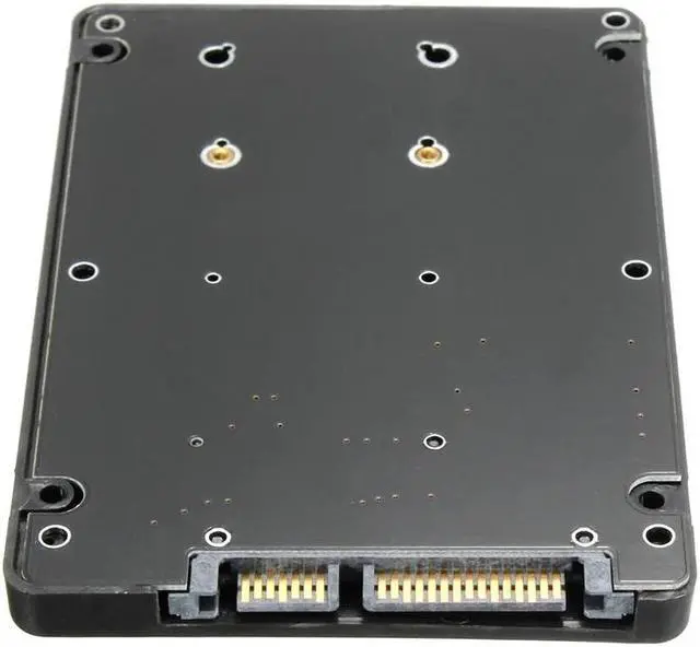 Alt view image 3 of 6 - Mini PCI-E mSATA SSD To 7mm 2.5" SATA 22 pin HDD Adapter Converter Adapter Card with Case