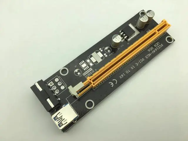 Alt view image 3 of 6 - Amify 60cm PCI-E Extender PCI Express Riser Card 1x to 16x USB 3.0 SATA to 4Pin Power Supply for Mining Bitcion Miner BTC Antminer