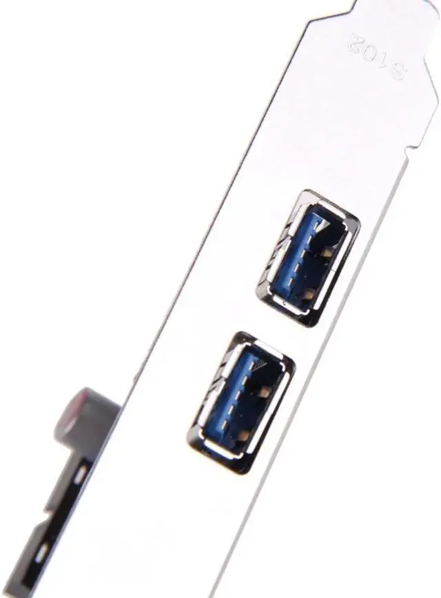 Alt view image 6 of 6 - Amify USB 3.0 PCI-E PCI Express SuperSpeed 2-Port 19-pin Connector Supports PCI Low profile