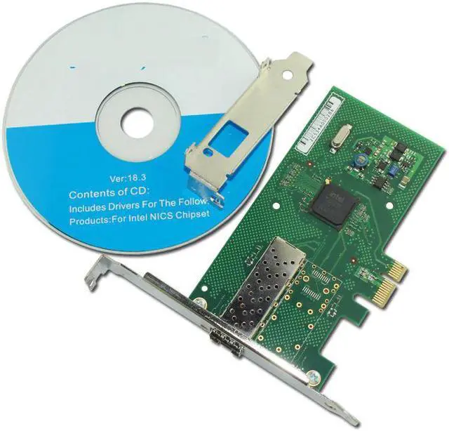 Main image of PCI Express PCI-e X1 1000Mbps Gigabit Ethernet Lan Fiber Desktop network card For I350 SFP Nic