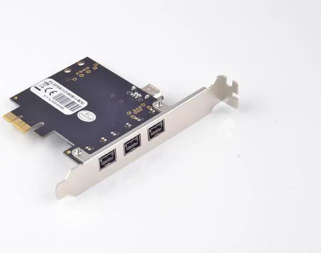 Alt view image 5 of 5 - Amify PCI-E to 1 Port Internal 1394a + 3 Ports External 1394b FireWire Controller Card