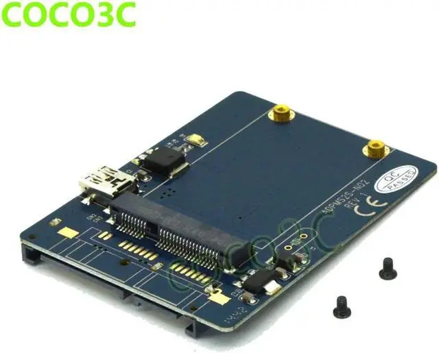 Alt view image 4 of 4 - Amify 2 in 1 USB 2.0 to mini PCI-e slot card as mini PCIe Card Test Tool + mSATA SSD to SATA Converter