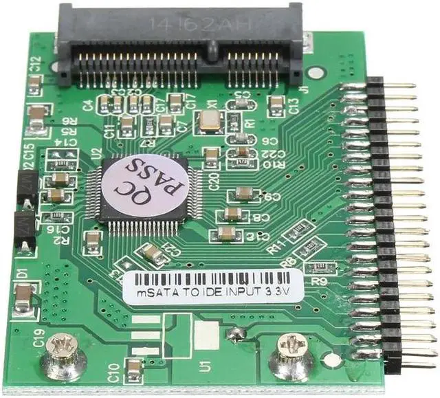 Alt view image 2 of 6 - Micro SATA mSATA Mini PCI-E SSD To 1.8 inch 44 Pin Male IDE Connector Adapter Card Converter Adapter Board