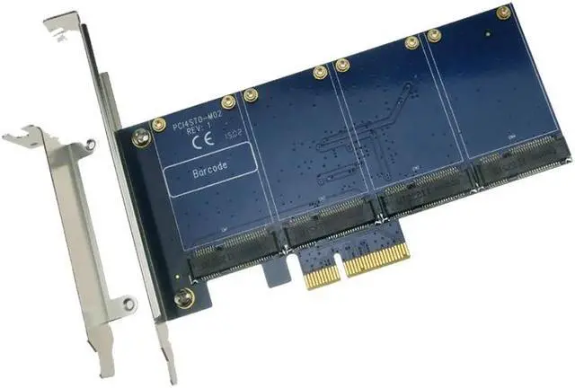 Alt view image 2 of 2 - PCI express to quad mSATA SSD RAID Card RAID0 RAID1 RAID1+0 Marvell PCI-e flash solutions accelerates databases