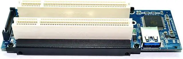 Alt view image 3 of 5 - Desktop PCI-Express PCI-e to PCI Adapter Card PCIe to Dual Pci Slot Expansion Card USB 3.0 Add on Cards Convertor
