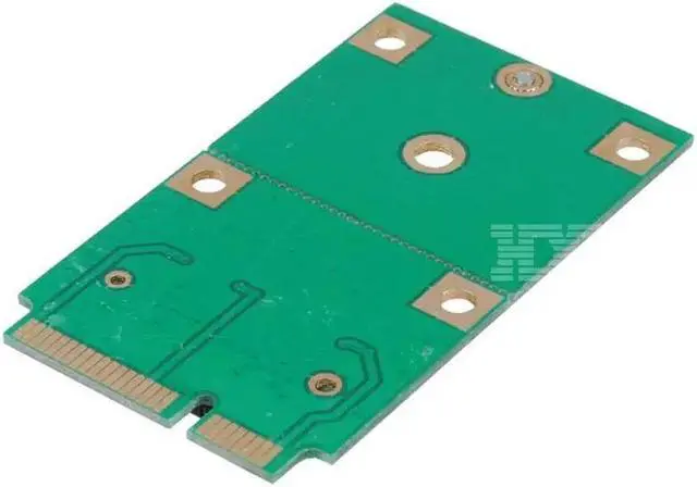 Alt view image 2 of 2 - Mini PCI-E 2 Lane M.2 NGFF 30mm 42mm SSD To mSATA Adapter pci express Riser Card adaptator