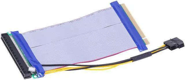 Alt view image 2 of 6 - Amify For Graphics Card 6X to 16X Power PCI-E Riser Extension Cable PCI Express Riser Card Adapter for small PC and 1U 2 U server case