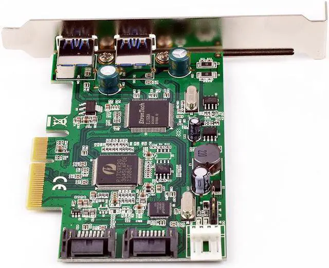Main image of PCI-e to Dual SATA 6Gb/s + 2-Port External USB 3.0 PCI Express Combo Card SATA III Port Multiplier PCIe