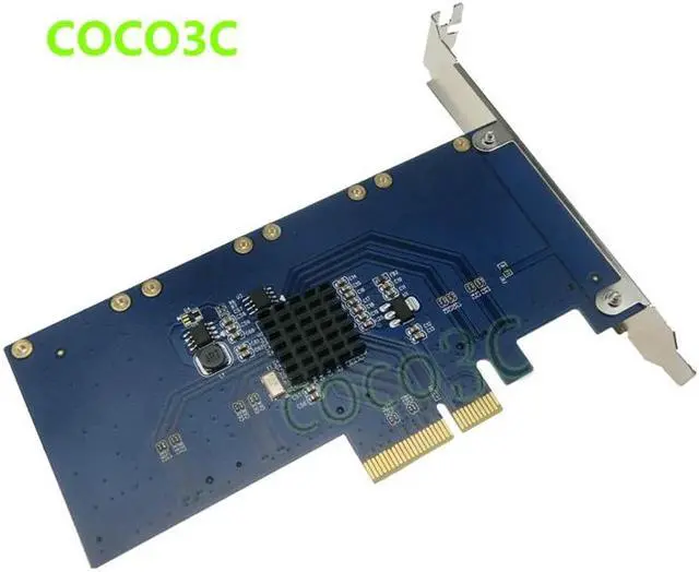 Alt view image 3 of 5 - 4 mSATA SSD PCIe Controller Card RAID0 RAID1 RAID10 Marvell HyperDuo PCI-e flash solutions accelerates databases