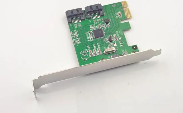 Alt view image 2 of 4 - PCI-E to 2 Port SATA III 3.0 RAID Card 88SE9218 Chipset for Marvell NCQ RAID 0 1
