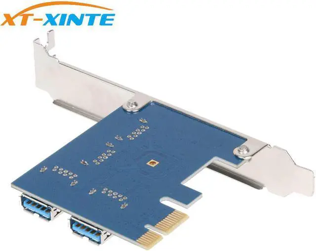 Alt view image 5 of 6 - PCIe 1 to 4 PCI express 16X slots Riser Card PCI-E 1X to External 4 PCI-e Slot Adapter PCIe Multiplier Card for Bitcoin Miner