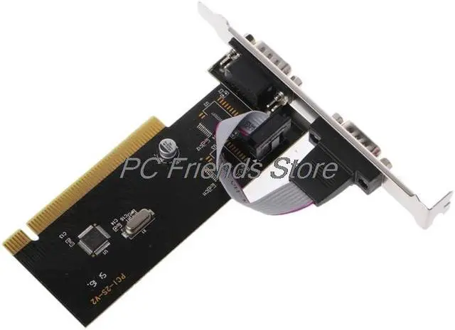 Alt view image 3 of 5 - 2 Port RS232 Serial Port COM To PCI Card Adapter Converter WCH351 Chip