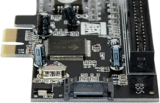 Alt view image 3 of 6 - PCI-e PCIE PCI express to IDE SATA2.0 eSATA Combo Controller Card 1Port IDE + 1port SATA + 1port eSATA RAID Card JMB363 Chip