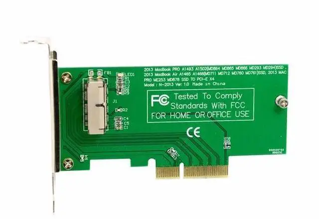 Alt view image 5 of 6 - PCIE PCI-Express PCI-E PCI Express to for 2013 2014 2015 Apple Macbook Pro Air SSD Convert Card for A1493 A1502 A1465 A1466