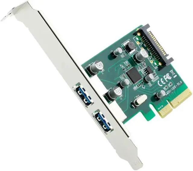 Alt view image 5 of 6 - 2 ports USB 3.0 to PCI Express Controller Card Bracket pci-e 4x to USB3.0 Add On Cards Adapter