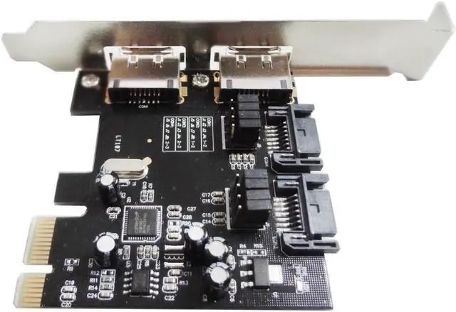 Main image of 2 SATA 3.0 & 2 ESATA 3.0 2 Ports PCI-E Express Card Adapter Expansion Card
