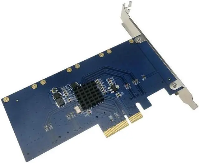Alt view image 4 of 4 - 4 mSATA SSD PCI-e Hybrid Controller Card RAID0 RAID1 RAID10 Marvell HyperDuo SATAIII PCIe flash solutions accelerates databases