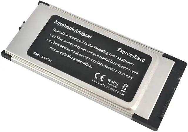 Alt view image 6 of 6 - USB 3.0 PCI-E Card Adapter PCI Express to 5 Gbps PCMCIA Dual 2 Ports for NEC Chipset 34 MM Slot ExpressCard Converter