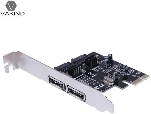Alt view image 2 of 6 - PCI-E Pci Express to SATA 3.0 Expansion Card PCIe SATA3.0 SATA III SSD Hard Disk Adapter Card with CD for Desktop Computer PC