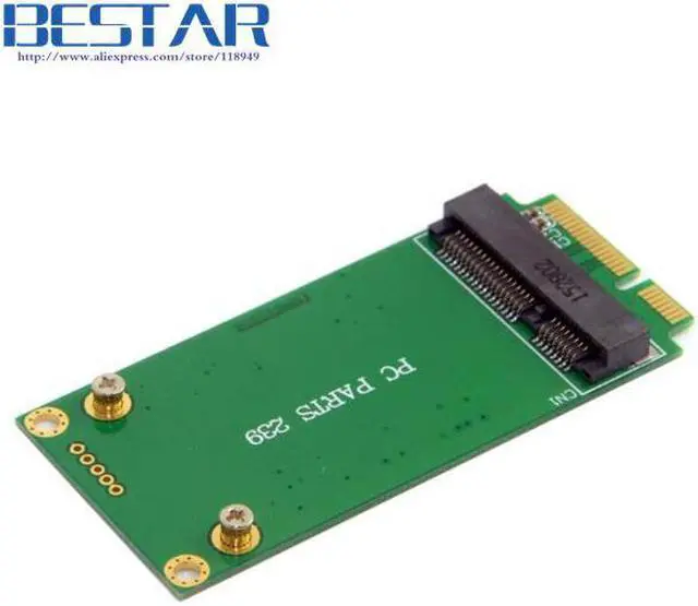 Alt view image 4 of 5 - 3x5cm mSATA Adapter card to 3x7cm Mini PCI-e SATA SSD for Asus Eee PC 1000 S101 900 901 900A T91