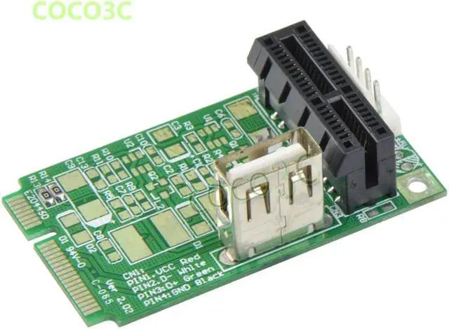 Alt view image 2 of 5 - Mini PCIe To PCI-e 1x slot adapter for mini ITX mini PCI-e to PCI express Riser card for Sound, Network, graphics card