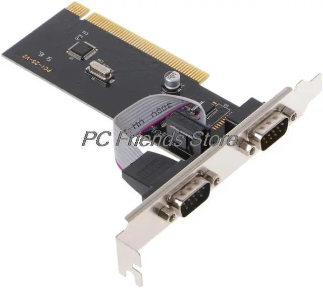 Main image of 2 Port RS232 Serial Port COM To PCI Card Adapter Converter WCH351 Chip