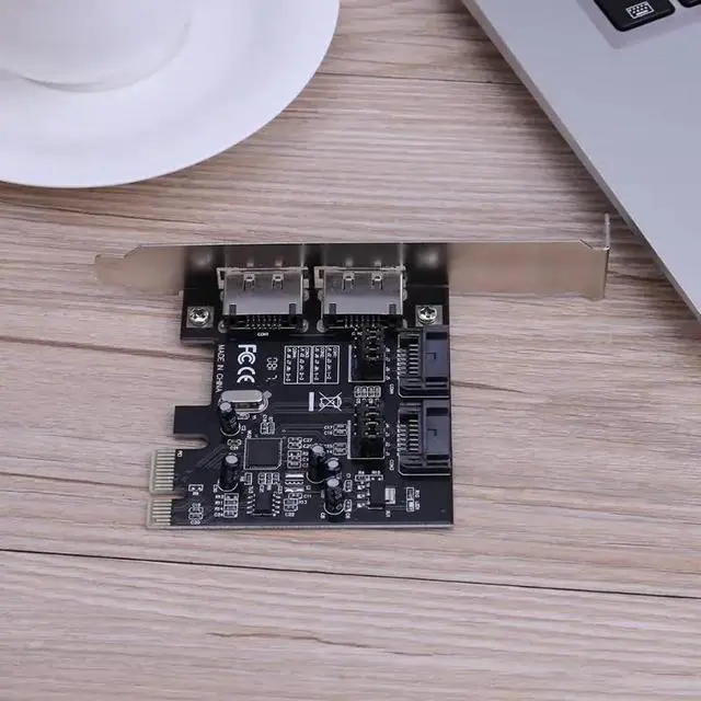Alt view image 2 of 6 - 1pc PCI-E to SATA3.0 Expansion Card PCIE SATA3.0 SATA III SSD Hard Disk Adapter Card with CD for PC Desktop
