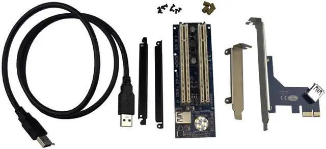Alt view image 5 of 6 - Amify PCI express x16 to PCI Adapter PCI-e to pci card enclosure for graphics card