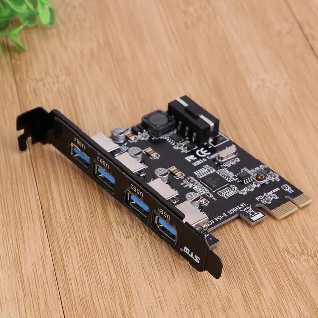Alt view image 2 of 6 - USB 3.0 PCI-E Card/Host Controller Card 4 USB Ports VL805 Chipset Hot Swap Plug&Play PCI Express Expansion Card
