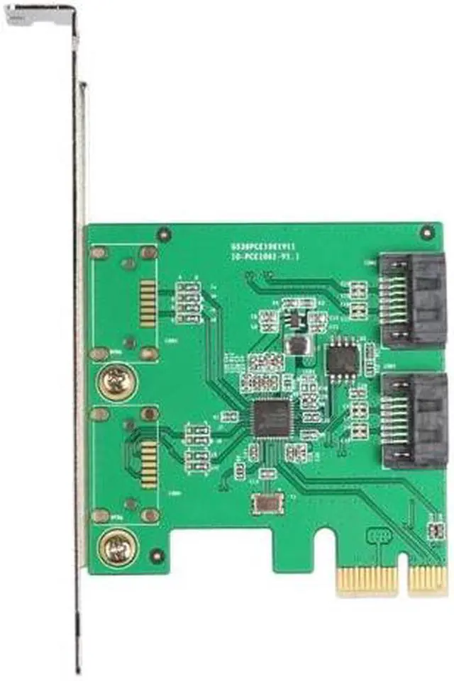 Alt view image 2 of 4 - SATA III Port RAID PCI-e X1 Card 2-port SATA III PCI Express Card ASM 1061 Chipset