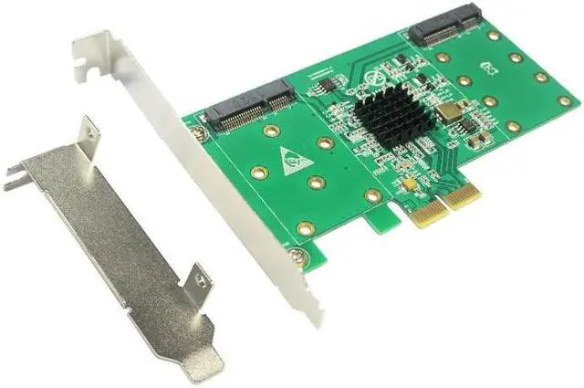 Alt view image 5 of 6 - 4 mSATA SSD PCI express Controller Card RAID0 RAID1 RAID10 Marvell HyperDuo PCI-e flash solutions accelerates databases