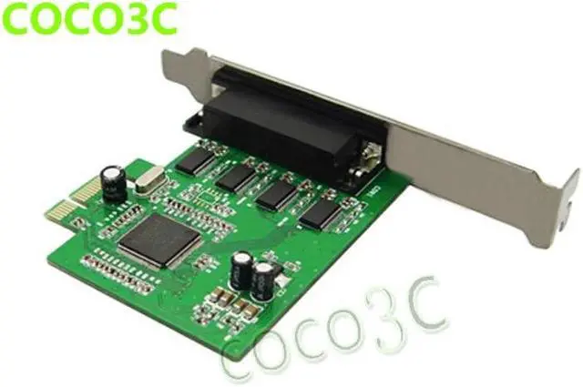 Alt view image 3 of 6 - Amify PCI express 4 ports Serial card PCI-e 1x Multi RS-232 DB9 COM port adapter for Serial Networking Monitoring Equipment