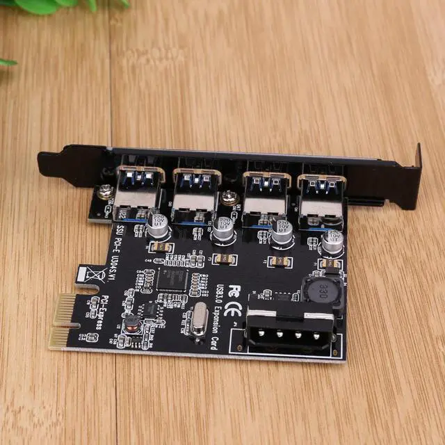 Alt view image 4 of 6 - USB 3.0 PCI-E Card/Host Controller Card 4 USB Ports VL805 Chipset Hot Swap Plug&Play PCI Express Expansion Card