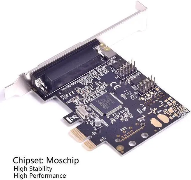 Alt view image 2 of 6 - PCI-e PCI express to 2 serial RS232 + 1 Parallel Ports PCI express I/O card MosChip MCS9901