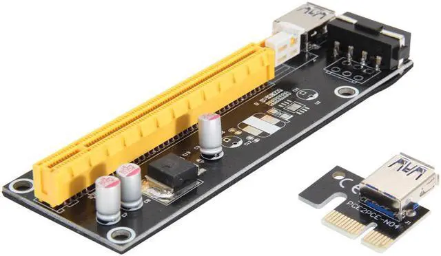 Alt view image 3 of 5 - 60cm USB 3.0 PCI-E Express Extender Riser Card Adapter SATA 15 -4Pin power cable for 1x 4x 8x 16x PCI-E slot of the motherboard