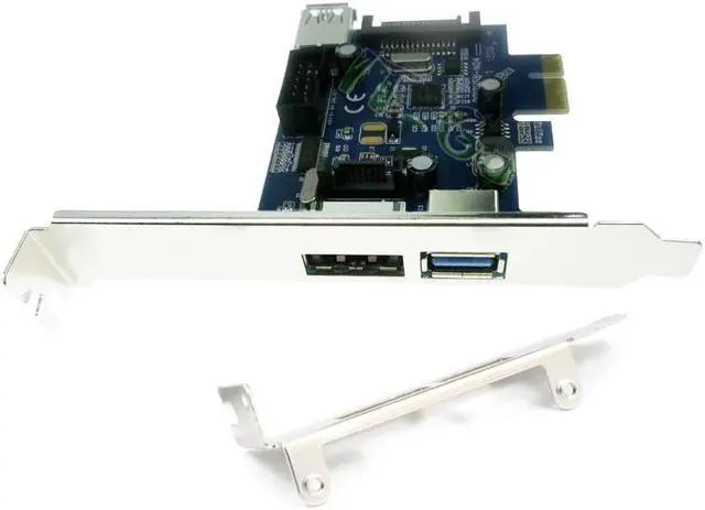 Alt view image 2 of 3 - Amify USB3.0 Power eSATA PCIe card PCI-e to Power eSATA + USB3.0 + 9pin USB2.0 Adapter Converter Card with SATA Power Socket