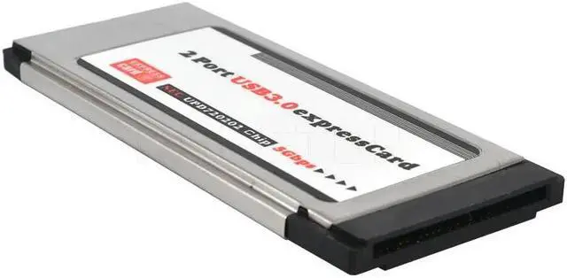 Alt view image 5 of 6 - USB 3.0 PCI-E Card Adapter PCI Express to 5 Gbps PCMCIA Dual 2 Ports for NEC Chipset 34 MM Slot ExpressCard Converter